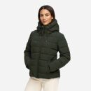 Marikoo Tayenaa Damen Herbst Winter Steppjacke N098 Dark Olive-Größe M - Gr. 38