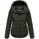 Marikoo Tayenaa Damen Herbst Winter Steppjacke N098 Dark Olive-Größe M - Gr. 38