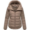 Marikoo Tayenaa Damen Herbst Winter Steppjacke N098 Taupe Grey-Größe M - Gr. 38