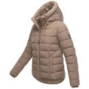 Marikoo Tayenaa Damen Herbst Winter Steppjacke N098 Taupe Grey-Größe M - Gr. 38