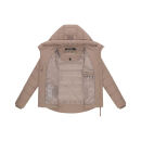 Marikoo Tayenaa Damen Herbst Winter Steppjacke N098 Taupe Grey-Größe M - Gr. 38