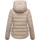 Marikoo Tayenaa Damen Herbst Winter Steppjacke N098 Light Taupe-Größe XS - Gr. 34
