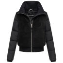 Navahoo Teddyzone Damen Winter Steppjacke gefüttert N100 Schwarz-Größe L - Gr. 40