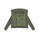 Navahoo Teddyzone Damen Winter Steppjacke gefüttert N100 Olive Leaf-Größe XXL - Gr. 44