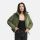 Navahoo Teddyzone Damen Winter Steppjacke gefüttert N100 Olive Leaf-Größe XXL - Gr. 44