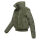 Navahoo Teddyzone Damen Winter Steppjacke gefüttert N100 Olive Leaf-Größe XXL - Gr. 44