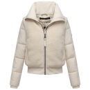 Navahoo Teddyzone Damen Winter Steppjacke gefüttert N100 Offwhite-Größe M - Gr. 38