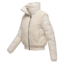 Navahoo Teddyzone Damen Winter Steppjacke gefüttert N100 Offwhite-Größe M - Gr. 38