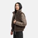 Navahoo Teddyzone Damen Winter Steppjacke gefüttert N100 Stone Brown-Größe M - Gr. 38