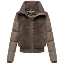 Navahoo Teddyzone Damen Winter Steppjacke gefüttert N100 Stone Brown-Größe M - Gr. 38