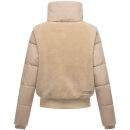 Navahoo Teddyzone Damen Winter Steppjacke gefüttert N100 Beige-Größe XS - Gr. 34