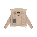 Navahoo Teddyzone Damen Winter Steppjacke gefüttert N100 Beige-Größe XS - Gr. 34