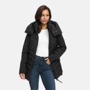 Marikoo Tivaa Damen Herbst Winter Steppjacke N103 Schwarz-Größe XXL - Gr. 44