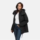 Marikoo Tivaa Damen Herbst Winter Steppjacke N103 Schwarz-Größe XXL - Gr. 44