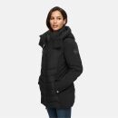 Marikoo Tivaa Damen Herbst Winter Steppjacke N103 Schwarz-Größe XXL - Gr. 44