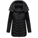 Marikoo Tivaa Damen Herbst Winter Steppjacke N103 Schwarz-Größe XXL - Gr. 44