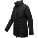 Marikoo Tivaa Damen Herbst Winter Steppjacke N103 Schwarz-Größe XXL - Gr. 44