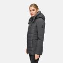 Marikoo Tivaa Damen Herbst Winter Steppjacke N103 Anthrazit-Größe L - Gr. 40