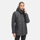 Marikoo Tivaa Damen Herbst Winter Steppjacke N103 Anthrazit-Größe L - Gr. 40
