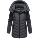 Marikoo Tivaa Damen Herbst Winter Steppjacke N103 Anthrazit-Größe L - Gr. 40