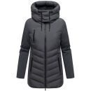 Marikoo Tivaa Damen Herbst Winter Steppjacke N103 Anthrazit-Größe L - Gr. 40