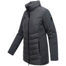 Marikoo Tivaa Damen Herbst Winter Steppjacke N103 Anthrazit-Größe L - Gr. 40