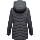 Marikoo Tivaa Damen Herbst Winter Steppjacke N103 Anthrazit-Größe L - Gr. 40