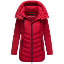 Marikoo Tivaa Damen Herbst Winter Steppjacke N103 Deep Red-Größe XS - Gr. 34