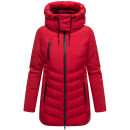 Marikoo Tivaa Damen Herbst Winter Steppjacke N103 Deep Red-Größe S - Gr. 36