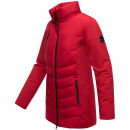 Marikoo Tivaa Damen Herbst Winter Steppjacke N103 Deep Red-Größe S - Gr. 36