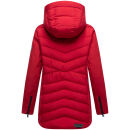 Marikoo Tivaa Damen Herbst Winter Steppjacke N103 Deep Red-Größe S - Gr. 36