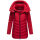 Marikoo Tivaa Damen Herbst Winter Steppjacke N103 Deep Red-Größe S - Gr. 36
