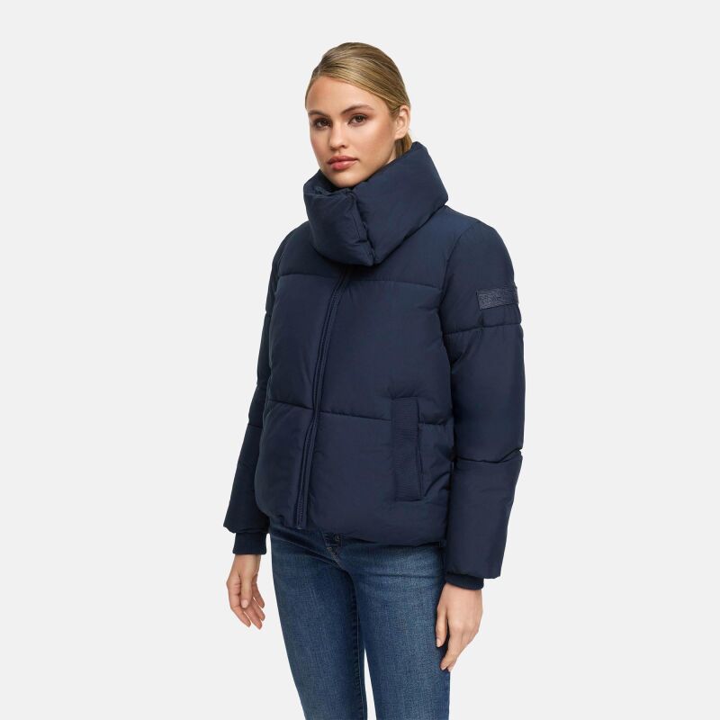 Navahoo Traumelfe Damen Herbst Winter Jacke kurz N105 Navy-Größe XXL - Gr. 44