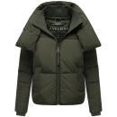 Navahoo Traumelfe Damen Herbst Winter Jacke kurz N105 Dark Olive-Größe S - Gr. 36