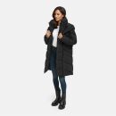 Marikoo Virenaa Damen Winter Steppjacke halblang N106 Schwarz Größe XXL - Gr. 44