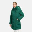 Marikoo Virenaa Damen Winter Steppjacke halblang N106 Evergreen Größe M - Gr. 38