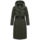 Navahoo Waldbummler Damen Herbst Winter Parka N107 Dark Olive Größe XS - Gr. 34