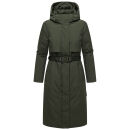 Navahoo Waldbummler Damen Herbst Winter Parka N107 Dark Olive Größe XS - Gr. 34