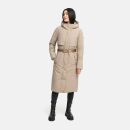 Navahoo Waldbummler Damen Herbst Winter Parka N107 Taupe Grey Größe XXXL - Gr. 46