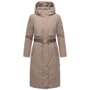 Navahoo Waldbummler Damen Herbst Winter Parka N107 Taupe Grey Größe XXXL - Gr. 46
