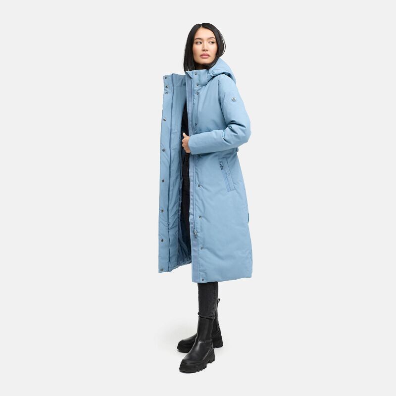Navahoo Waldbummler Damen Herbst Winter Parka N107 Powder Blue Größe M - Gr. 38