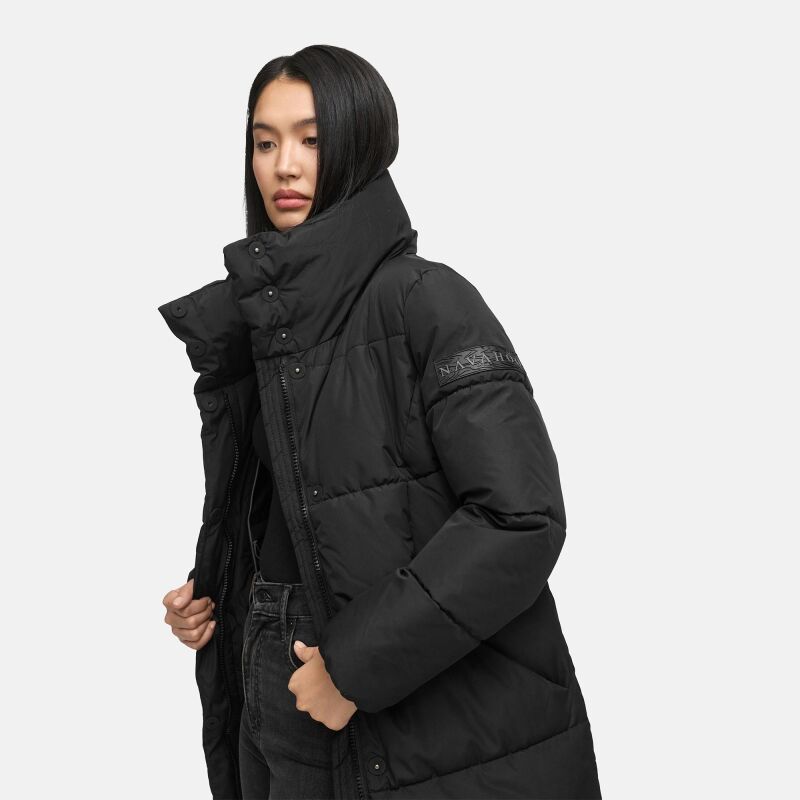 Navahoo Wolkenkuss Winter Steppjacke halblang N111 Schwarz-Größe M - Gr. 38