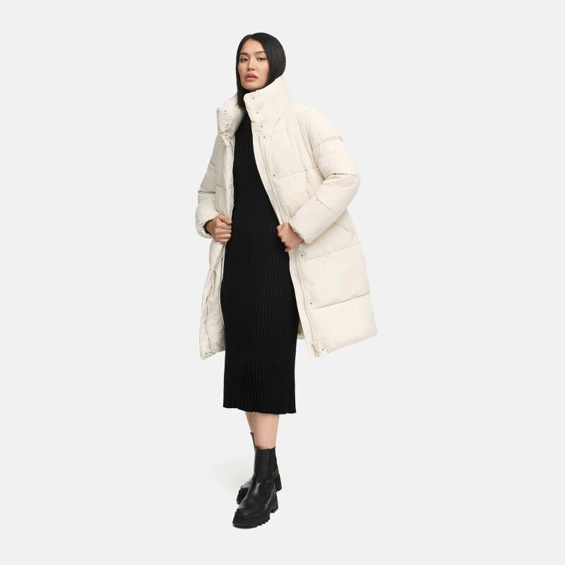 Navahoo Wolkenkuss Winter Steppjacke halblang N111 Cream-Größe XL - Gr. 42