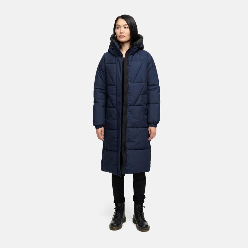 Marikko Yaskaa Damen Herbst Winter Parka Jacke N112 Navy Größe XL - Gr. 42