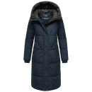 Marikko Yaskaa Damen Herbst Winter Parka Jacke N112 Navy Größe XL - Gr. 42