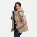 Marikoo Yeminaa Damen Herbst Winter Jacke N113 Taupe Grey Größe M - Gr. 38