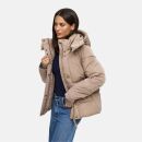 Navahoo Zauberlicht Damen Herbst Winter kurz Steppjacke N115 Taupe Grey Größe XL - Gr. 42