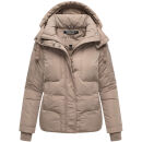 Navahoo Zauberlicht Damen Herbst Winter kurz Steppjacke N115 Taupe Grey Größe XL - Gr. 42