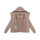 Navahoo Zauberlicht Damen Herbst Winter kurz Steppjacke N115 Taupe Grey Größe XL - Gr. 42