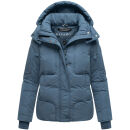 Navahoo Zauberlicht Damen Herbst Winter kurz Steppjacke N115 Dusty Blue Größe XL - Gr. 42